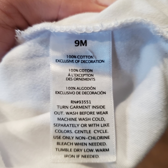 Baby Essentials My First 1st Halloween Owl Polka Dot Striped White Bodysuit 9M - Picture 6 of 7